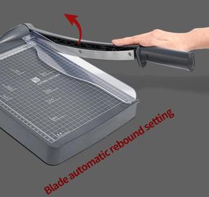 Mini kağıt kesme makinesi giyotin kesici A4 kesim uzunluğu masaüstü kağıt kesme makinesi kartları için güvenlik kesici kafa ile - Product Image 2