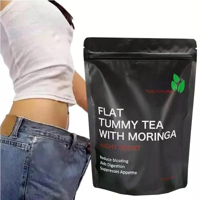 Chá detox para emagrecimento, chá de barriga lisa com moringa para perda de peso em 28 dias