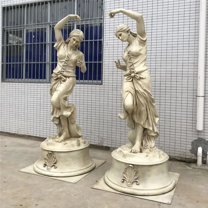 Statua del personaggio della scultura della famosa star lady in fibra di vetro