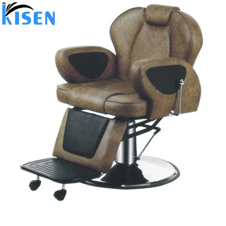 Kisen luxo cabeleireiro adulto Barbear Barber Shop Chair função rotação Barbearia Equipamentos Beleza Hair Salon Chair