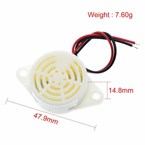 Bbeep continuo dell'allarme acustico del cicalino elettronico di alta-decibel 3-24V 12V dell'allarme 95DB per HYT-3015 di arduino - Product Image 4