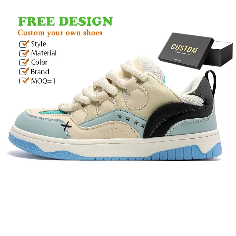 2023 Top Qualität Custom Made Schuh Logo Marken design Mode Jogging Walking Anpassung Herren Casual Skateboard Schuhe für Herren