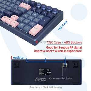 Skyloong Teclado mecánico de intercambio en caliente GK980 de alta calidad, interruptores de 3 modos programables, Kit de teclado de 98 teclas, Teclado mecánico