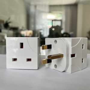 Adattatore a doppia spina a 2 vie/adattatore per prese di prolunga Multi-spine/estensioni della presa a 3 Pin del regno unito 250V 13 Amp Extender di alimentazione - Product Image 6