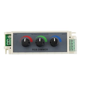 12V 3 canali RGB LED Dimmer interruttore manuale Controller per LED RGB striscia di luce PWM 8A uscita manopola GRB - Product Image 1