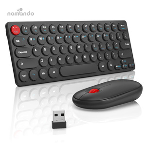 2.4G Wireless <strong>Keyboard</strong> <strong>and</strong> <strong>Mouse</strong> Combo Ultra Slim Mini <strong>Keyboard</strong> <strong>and</strong> Ergonomic <strong>Mouse</strong> for <strong>Computer</strong> <strong>Desktop</strong> PC Laptop <strong>and</strong> Windows - Product Image 1