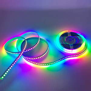WS2815 DC12V 30D 60D 144D независимое Программирование пикселей RGB световая полоса белый черный PCB Интеллектуальный светодиод