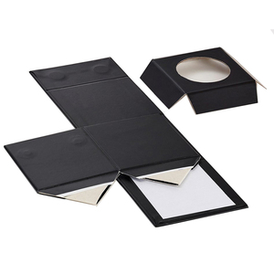 Tùy Chỉnh In Đen Scatola Regalo Tông Cứng Hộp Cứng Hộp Từ Bao Bì Sang Trọng Gấp Từ Nắp Hộp Quà Tặng - Product Image 4