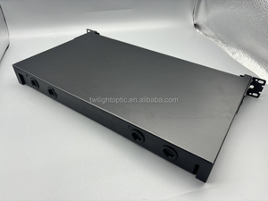 Custom ftth fiber box odf rack mount fully loaded 24f <strong>fc</strong>/upc drawer type patch panel <strong>enclosure</strong>