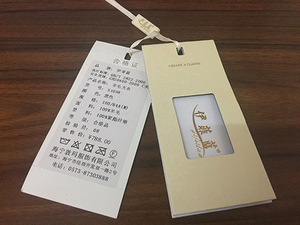 Etiquetas colgantes de papel ecológicas reutilizables personalizadas, etiquetas para ropa con cuerda, etiquetas colgantes personalizadas que imprimen su propio logotipo - Product Image 2