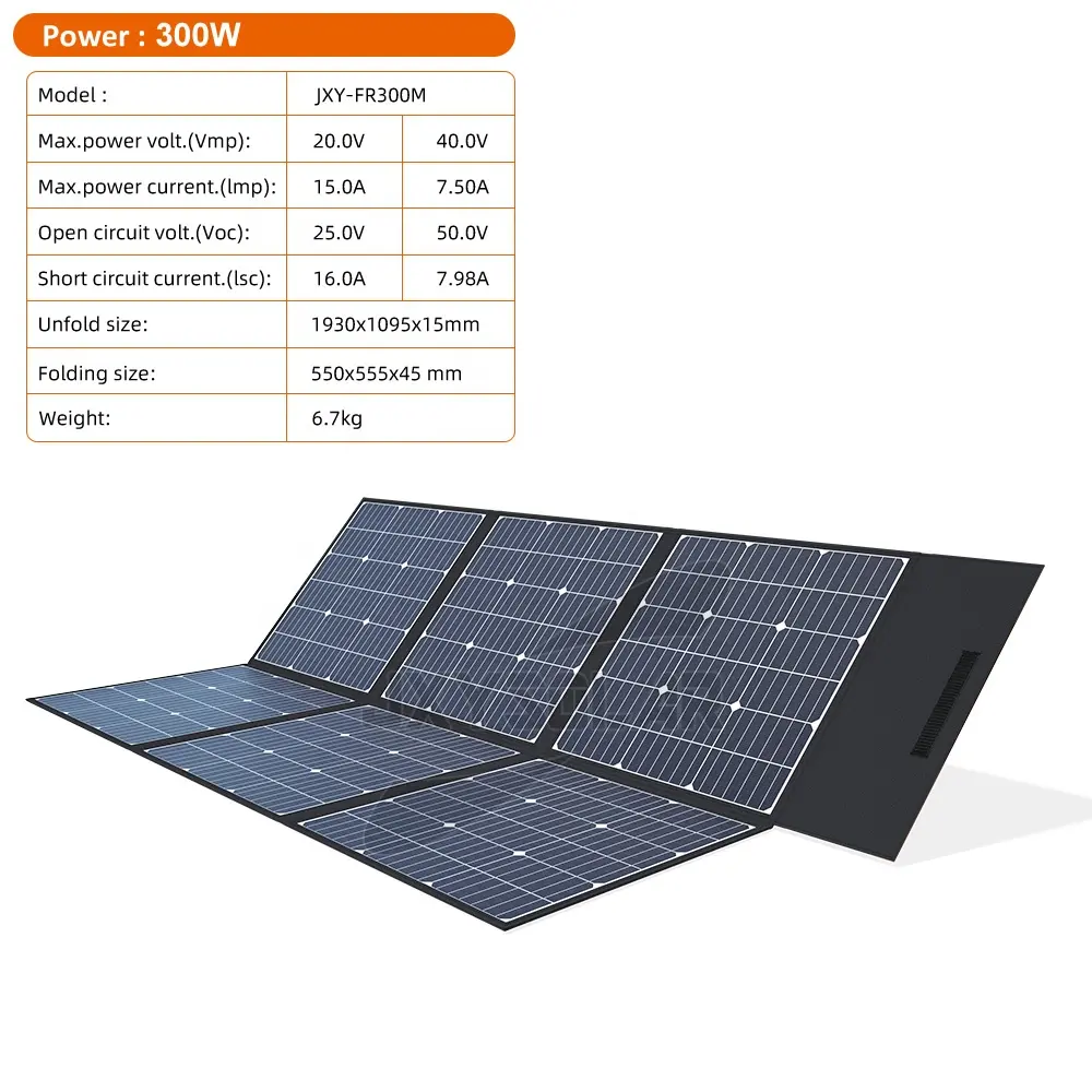 300 Watt 40 Volt Travel-Friendly Foldable Solar Panel for Worldwide Explorations Solar Blanket OEM&ODM
