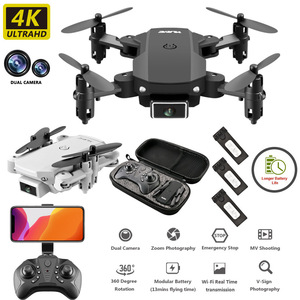 AiJH S66 <strong>Mini</strong> <strong>Drone</strong> With Night Led Lights <strong>Camera</strong> Foldable Dron Optical Flow Quadcopter for Beginners - Product Image 2