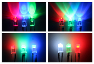 RGB <strong>LED</strong> Diode 5mm Common Cathode 4-pin Three Color <strong>LED</strong> Transparent <strong>LED</strong> Bulb DIY Lighting - Product Image 5