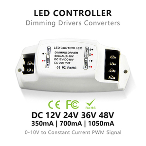 Convertidor de señal PWM de corriente constante de 0-10V, controlador de atenuación LED, CC de 12V, 24V, 36V, 48V, 350mA, 700mA, 1050mA, 1CH de salida - Product Image 2