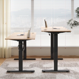 Mesa DE TRABAJO DE ACERO ergonómica de diseño moderno de primera calidad con estantería de almacenamiento para el hogar, dormitorio, oficina o estudio, escritorio de ordenador - Product Image 5