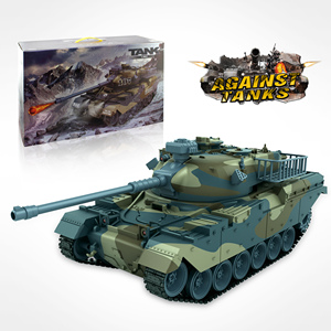 1:16 RC oyuncak 360 ° dönen paletli tankı ile ışık ve müzik uzaktan kumanda araç çocuklar için açık oyun ve eğlence eğlenceli - Product Image 3