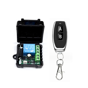 433 MHz telecomando Wireless DC 12V 10A 1CH ricevitore relè trasmettitore fisso codice per Garage cancello luce del motore ON/OFF - Product Image 2