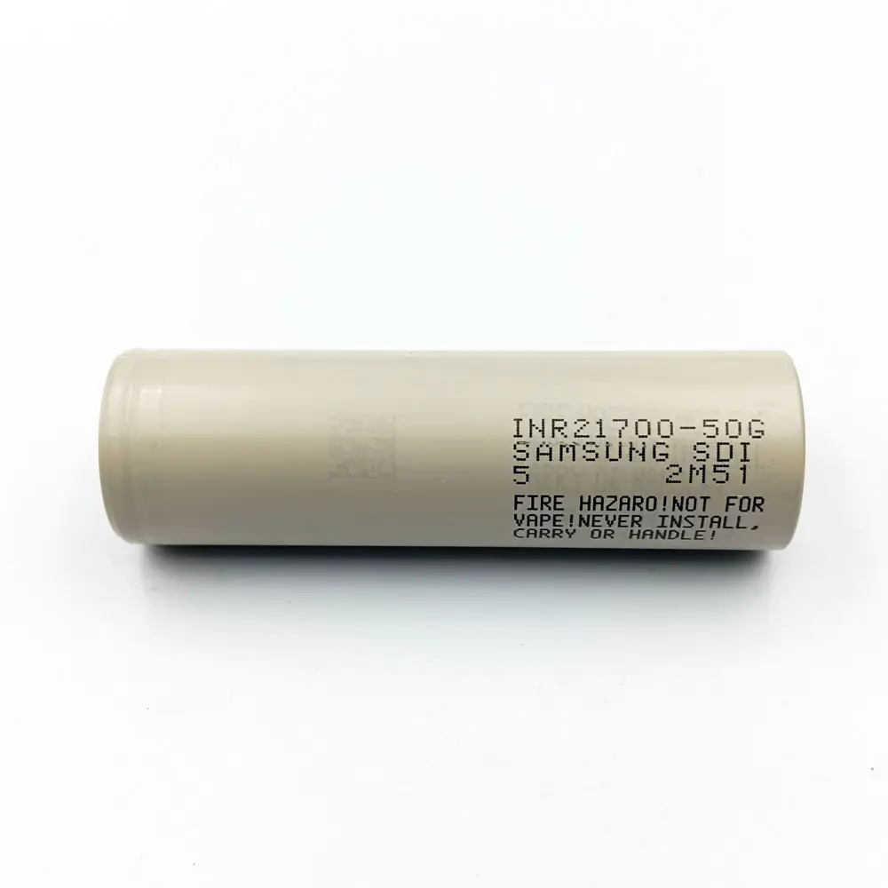 Nuovo data ricaricabile Inr21700 50G batterie agli ioni di 3.6V 5000mAh per Samsung batteria al litio 21700