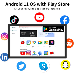 Aiyos หน้าจอสัมผัสอัจฉริยะจอ LCD แอนดรอยด์ OS 15.6นิ้วสำหรับแสดงตารางครอบครัวปฏิทินใช้งานในเชิงพาณิชย์ - Product Image 2