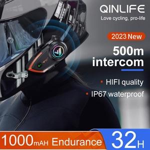 Bluetooth 5,0 EDR Sistemas de comunicación inalámbricos para exteriores Auriculares de alta calidad de sonido Casco de motocicleta Intercomunicador Bluetooth - Product Image 2
