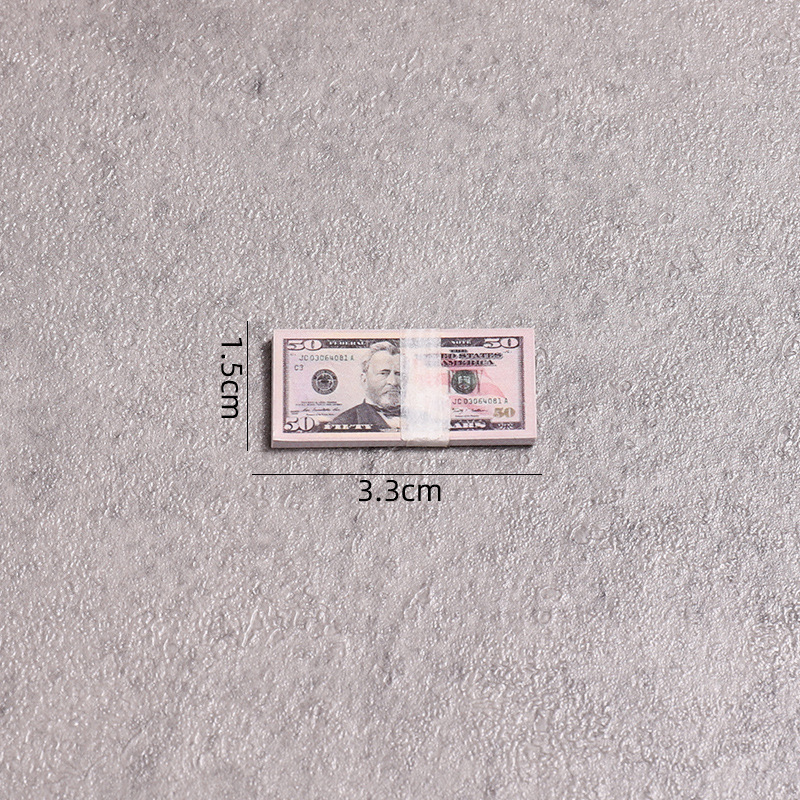 Mini billets de banque blancs - 3 pièces