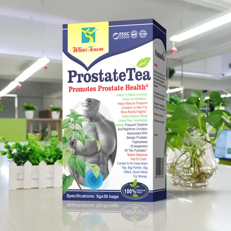 Bolsas de té de hierbas naturales saludables para próstata, etiqueta privada personalizada orgánica, promoción de té de próstata saludable