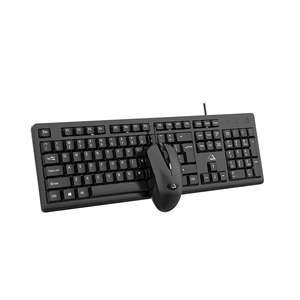 Juego KM100 de teclado de ratón con cable para el hogar, negocios, oficina, teclado combinado de ratón, teclado de ordenador - Product Image 2