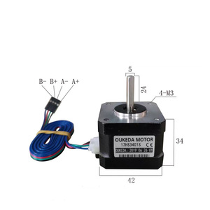 High Quality NEMA 17 <strong>Stepper</strong> <strong>Motor</strong> - 42mm X 42mm X 34mm for Linear Module
