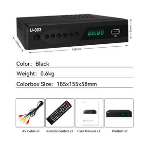 Junuo กล่องทีวีดิจิตอล,กล่องอนาล็อกเป็นดิจิตอลทีวีกล่องแปลงสัญญาณ FTA TV - Product Image 6