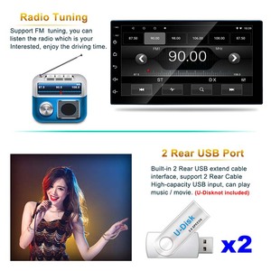 Sistema Android 10 Youtube Video FM Stereo 2Din 7 pollici Android 4 Core 1 16GB 9211 autoradio - Product Image 4