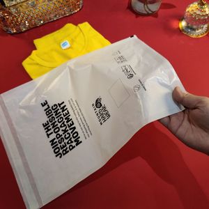 F SC可生物降解回收纸袋定制平板玻璃纸信封处理袋包装礼品袋 - Product Image 2
