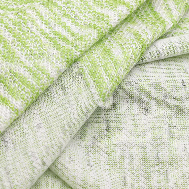 Hilo teñido poliéster acrílico algodón lana invierno hacci tejido de punto suéter y textil