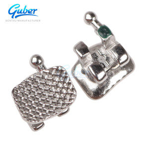 Guber nha khoa bán buôn tùy chỉnh nhãn kim loại niềng răng chỉnh nha Vật liệu mini khung kim loại với cơ sở lưới - Product Image 2