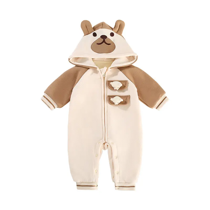 เสื้อผ้าสำหรับเด็กทารก jumpsuit สามมิติหมีเสื้อผ้าเด็กแรกเกิดฤดูใบไม้ร่วงและฤดูหนาว