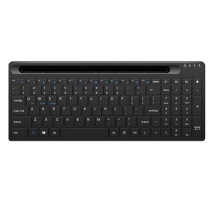 <strong>Bluetooth</strong> Multi-Device <strong>Keyboard</strong> Rechargeable Wireless <strong>Keyboard</strong> <strong>With</strong> U Groove Stand Holder <strong>for</strong> Computers Android and IOS Tablets - Product Image 5