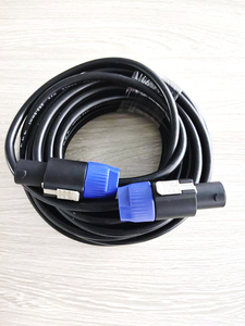 מכירה לוהטת מקצועי אודיו רמקול כבל 3m עם speakon מחבר AWG16 SQ1.25MM 2 מוט Od 6.5mm עבור רמקול מגבר