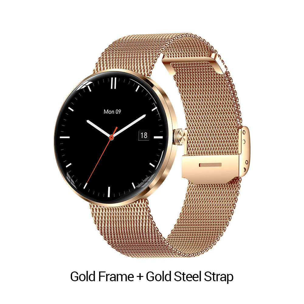 Gold Frame + Gold Steel Strap