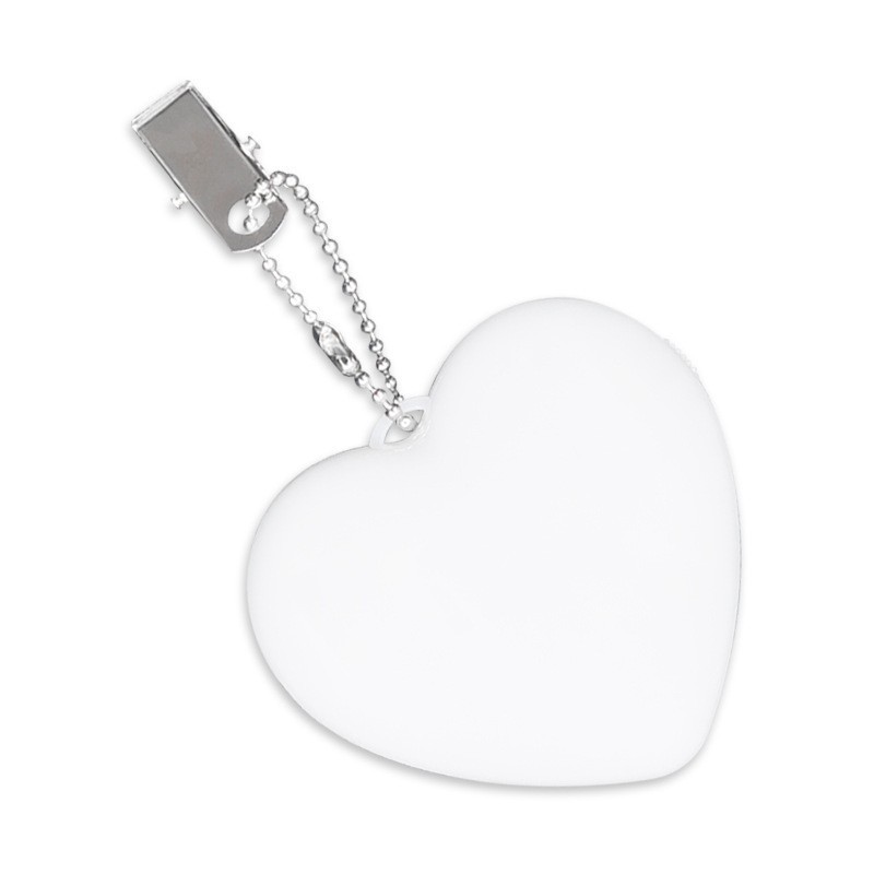 white heart-shaped