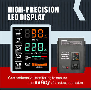 10KVA เซอร์โวมอเตอร์แบบเฟสเดียวพร้อม8KW ควบคุมแรงดันไฟฟ้าอัตโนมัติ10000W 220V สเตบิไลเซอร์สำหรับหน้าจอ LED SVC & tnd - Product Image 6