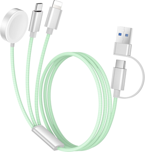 Taşınabilir seyahat şartları 3 2 USB C Apple için kablo saat şarj cihazı/iPhone şarj cihazı/ışık ning çok şarj kablosu - Product Image 2