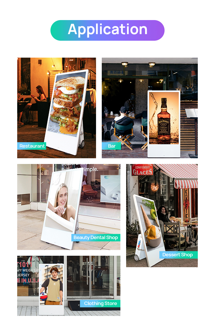 43inch Outdoor Moveable Advertising Player(图6) 32 Inch Lcd Display Retail Digital Signage(图6)