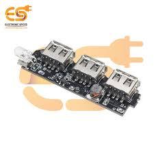 最新批发价5V 2.1A 3 USB电源组电池充电器模块发光二极管手电筒电路板