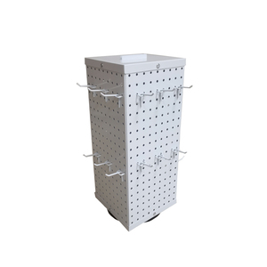Tienda minorista de punto de venta, Mostrador de mesa personalizado giratorio pequeño de 4 lados, estante de exhibición de metal - Product Image 2