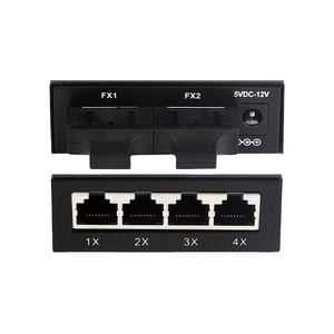 <strong>10</strong>/<strong>100M</strong> Fiber Converter 2 SC Fiber Port 4 <strong>LAN</strong> RJ45 UTP Port Duplex Fast Ethernet Fiber Optical Media Converter Switch 2F4E - Product Image 6