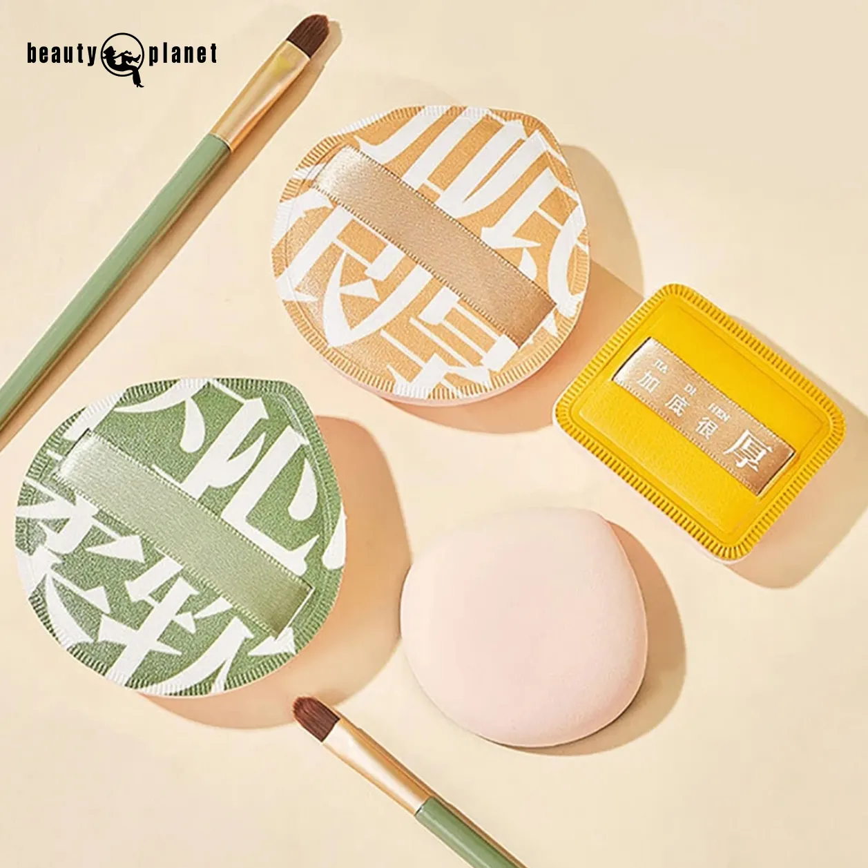 Beauty Planet Color Foundation Makeup Tool Soft Makeup Pure Body Face Powder Puff Girls Velvet Cosmetics Large Powder Puffs