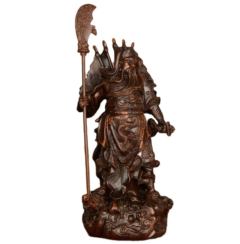 Harz neun drachen kwan kong statue, heimdekoration statuen Guan Yu haus, büro und wohnzimmer geschenke