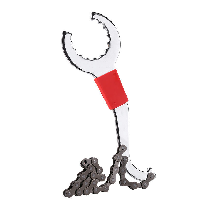 silver-Flywheel removal tool wrench