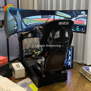 Simucupe Formula Sim Racing Cockpits Soporte de asiento Teclado Freno de mano Conducción Simulador de juegos