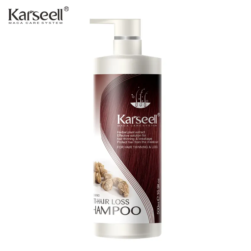 حار بيع أعلى Karseell 500 مللي فروة الرأس فعالة لمكافحة فقدان الشعر الشامبو الأصلي مصنع الجملة المورد تسمية خاصة OEM ODM