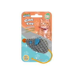 Ratón de juguete para gato, juguete para rascar hierba gatera - Product Image 3